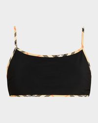 Check-Trim Bikini Top