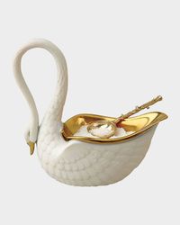 White Swan Salt Cellar