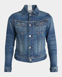 Comfort Stone Washed Denim Crop Jacket