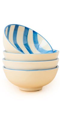 Zafferano Lido Small Bowl Set of 4 Light Blue One Size