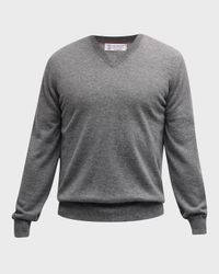 Men's Cashmere V-Neck Sweater