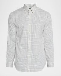 Men's Classic Fit Check Poplin Sport Shirt