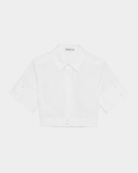 Bernie Pleated Short-Sleeve Shirt
