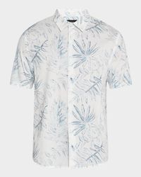 Men's Palm Print Short-Sleeve Shirt