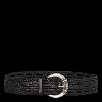 Ba&sh - Ceinture en cuir - Taille 90 - Noir