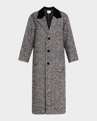 Long Herringbone Coat