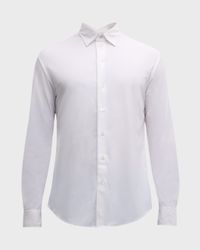 Men's Slim Fit Nylon-Stretch Sport Shirt