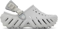 Crocs Sabots gris à semelle Echo