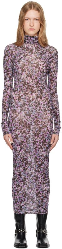 Isabel Marant Robe midi Vanessa mauve
