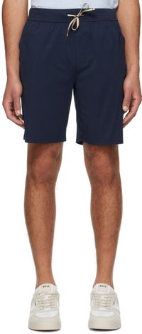 BOSS Navy Printed Pyjama Shorts