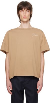 Rhude Beige Reverse T-Shirt