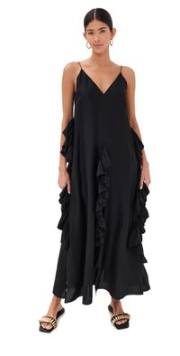 Bite Studios Stasia Slit Frill Dress Black 38