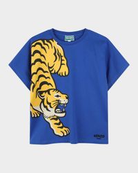 Boy's Wrap Around Tiger Graphic T-Shirt, Size 8-12
