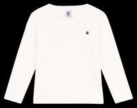 Petit Bateau - Tee-shirt col rond en coton - Taille 12A - Blanc