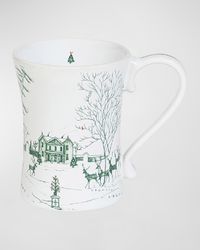 Country Estate Winter Frolic Mug Evergreen