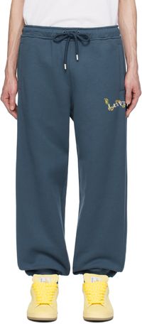 Lanvin Pantalon de survêtement CNY bleu
