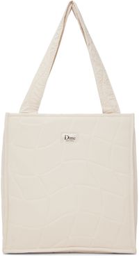 Dime Beige Quilted Tote