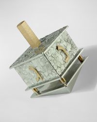 Small Full-Pattern Hanukkah Dreidel by Joy Stember