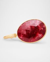 18K Lunaria Pendant with Thulite