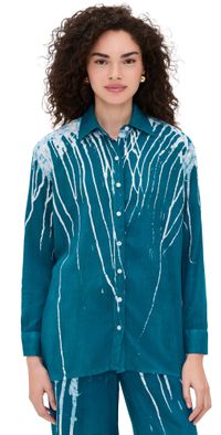 Busayo Ajadi Top Turquoise Aqua M