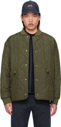 A.P.C. Khaki Florent Bomber Jacket