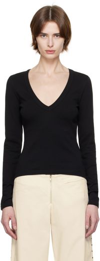 FLORE FLORE T-shirt à manches longues Dewi noir