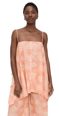Rodebjer Sheet Cotton Print Top Tuss Peach L