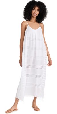 lemlem Abira Slip Dress White L
