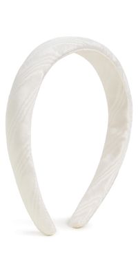 Loeffler Randall Marina Puffy Headband CREAM MOIR One Size