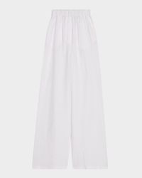 Valerio Linen Straight-Leg Sunny Trousers