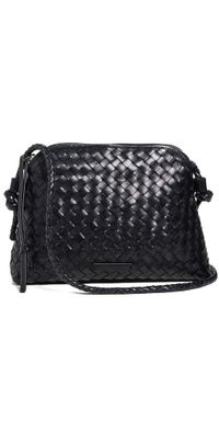 Loeffler Randall Mallory Woven Crossbody Bag Black One Size