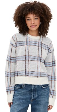 Z Supply Junction Plaid Sweater Natural XL