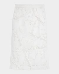 Lace Bow Patchwork Skirt