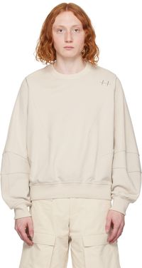 HELIOT EMIL Beige Plicate Sweatshirt