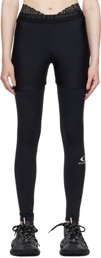 Balenciaga Black Under Armour Edition Layered Leggings