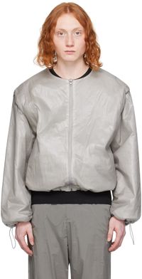 AMOMENTO Gray Reversible Jacket