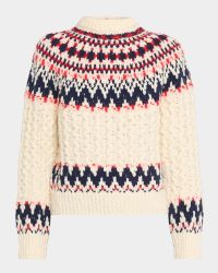 Cable-Knit Fairisle Sweater