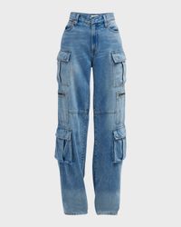 Cay Baggy Denim Cargo Pants