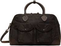 RRL Brown Leather Duffle Bag