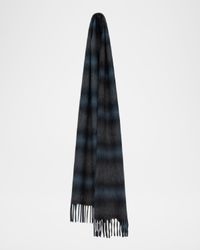 Men's Arran Plaid Cashmere Scarf
