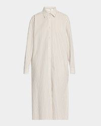 Chihiro Striped Midi Shirtdress