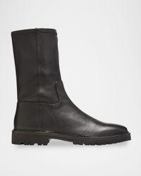 Danny Lambskin Lug-Sole Mid Boots
