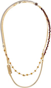 IN GOLD WE TRUST PARIS Gold & Silver Multiraw Necklace