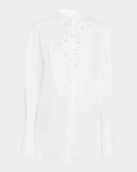 Crystal Tuxedo Blouse