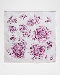 Spotted Glaze Silk Twill Square Scarf