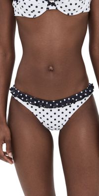 Bananhot Jussy Bikini Bottoms White Polka L