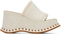 See by Chloé Off-White Allyson Wedge Sandals