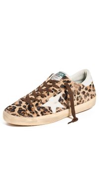 Golden Goose Super Star Horsy Leo Upper Leather Star Sneakers Beige Brown Black Leo/Milk 36