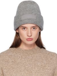JACQUEMUS Gray La Casa 'Le bonnet Gros Grain' Beanie