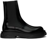 Jil Sander Bottes chelsea noires en cuir